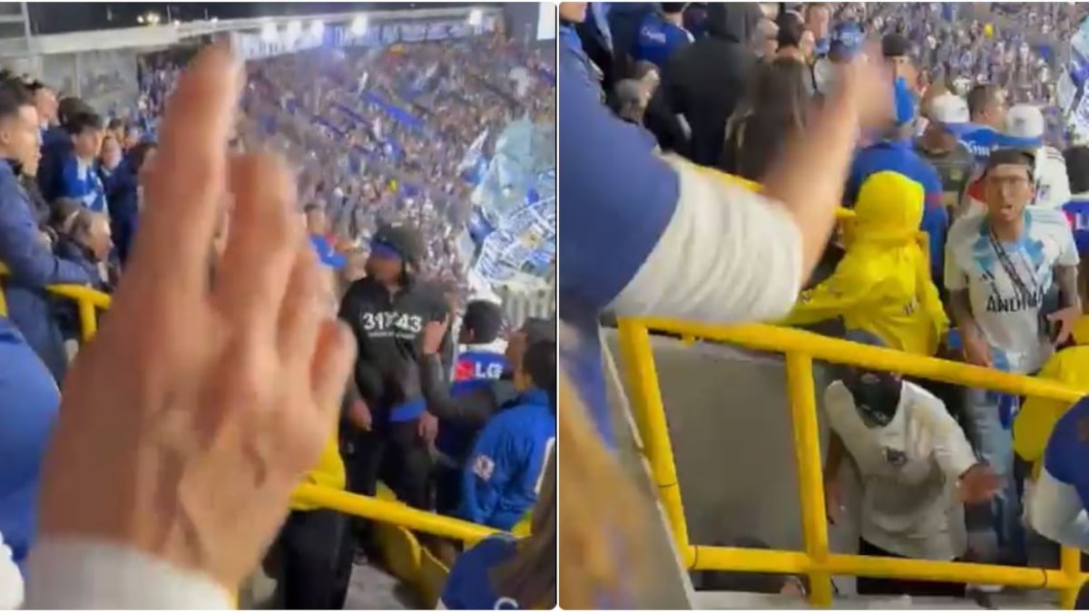 Hinchas de Millonarios hicieron frente a sus propios ‘caza-infiltrados’ en El Campín