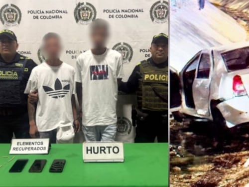 Se les dañó el golpe: ladrones caen a un canal de un arroyo arriba tras atraco y terminan capturados