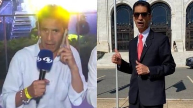 Foto del saco y corbata a la guayabera: la particular cobertura de Noticias Caracol tras la elección de Abelardo de la Espriella.