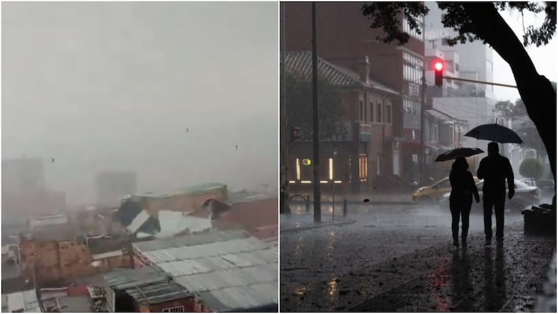 Fuertes lluvias se presentaron en las localidades de Bogotá