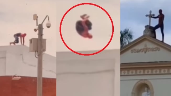 Hombre Araña en Sabanalarga.