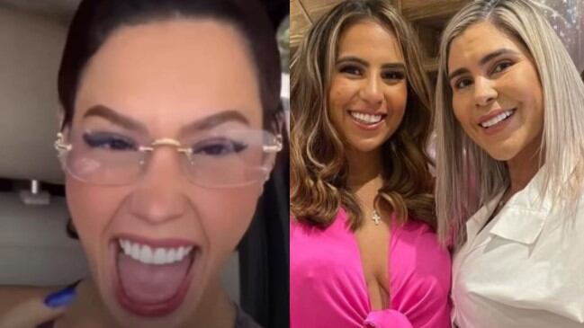 Foto de la cantante vallenata Ana del Castillo y de Betsy Liliana con su hija Lily Díaz.