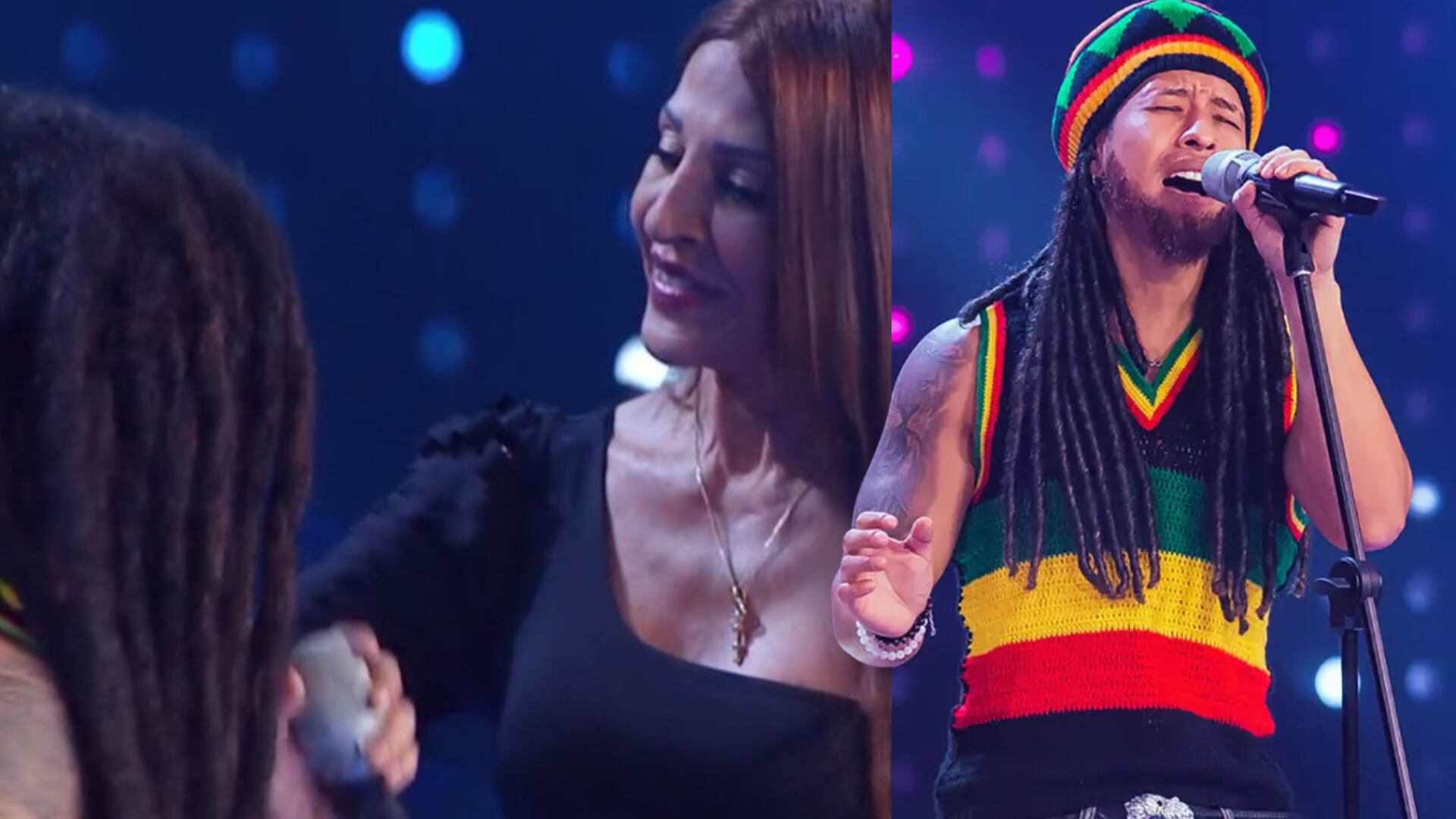 Bob Marley de Yo Me Llamo se llevó un abrazo de Amparo por su cumpleaños y talento