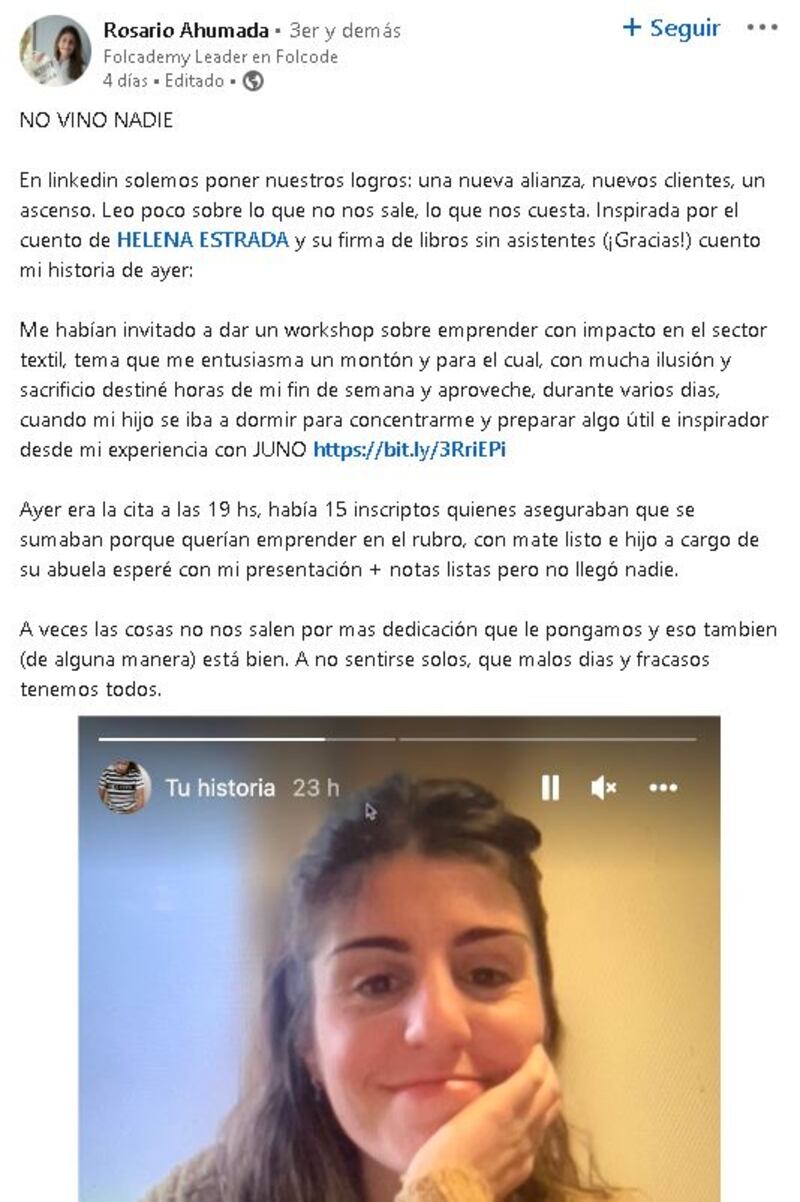 El posteo se viralizó