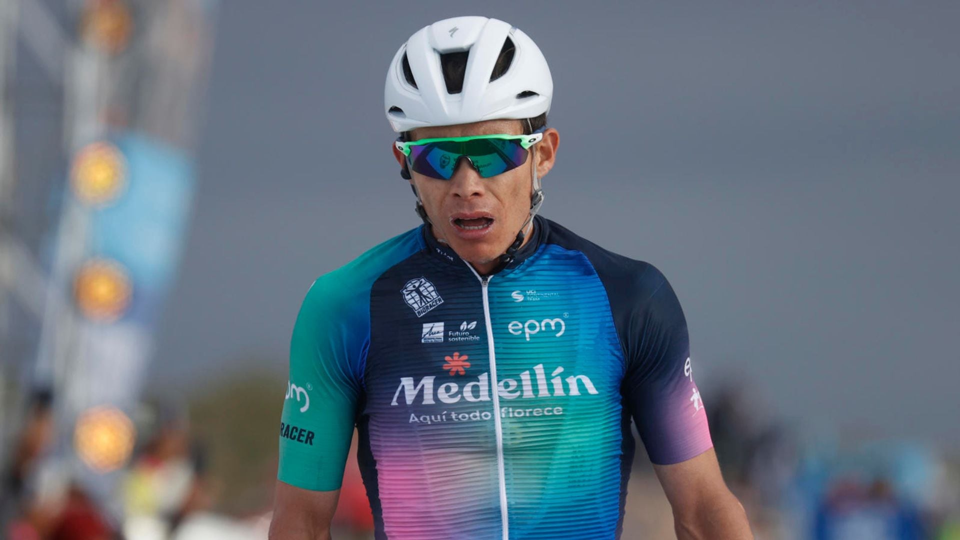 El ciclista colombiano consiguió su primer título con el Team Medellín.