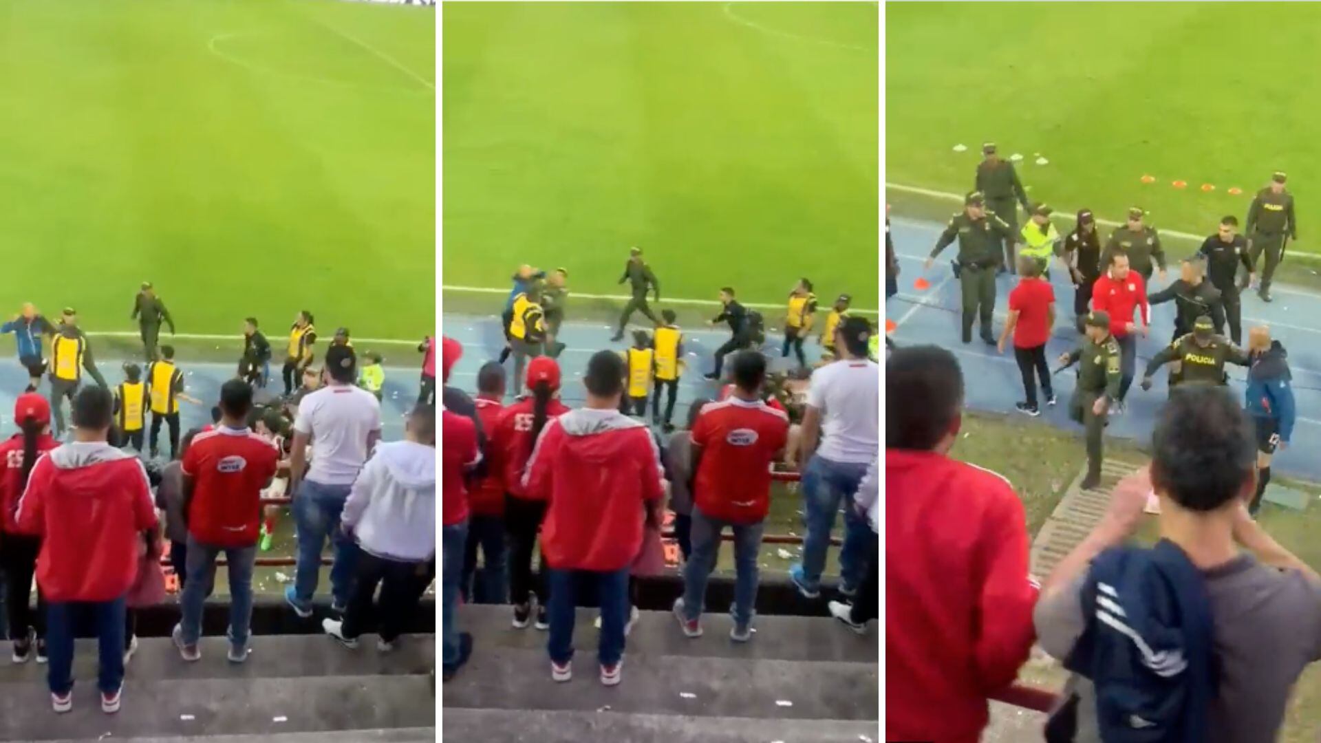 Diego Novoa se agarró a golpes con un hombre de logística en Rionegro.