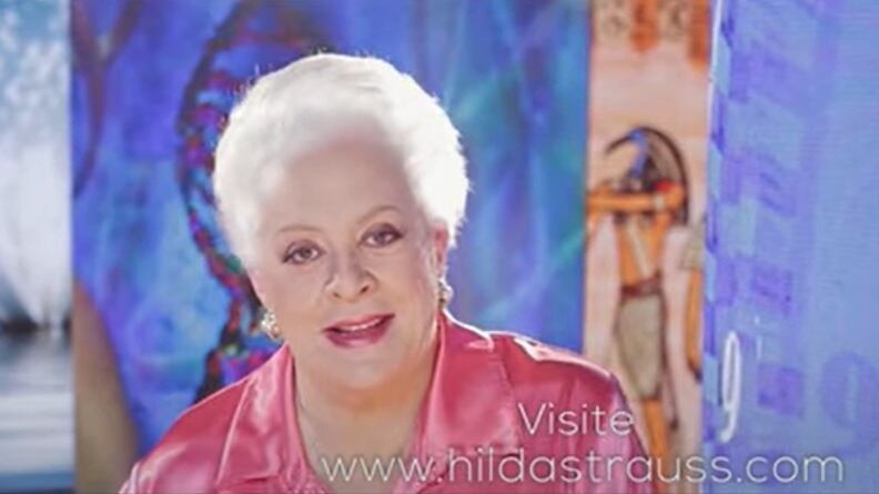 La locutora y presentadora Hilda Strauss.