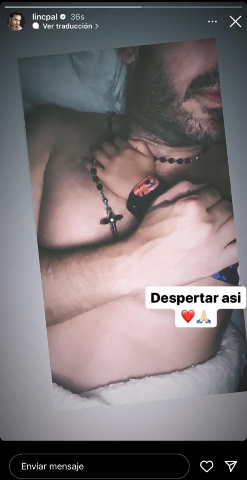 Lincoln Palomeque mostró quien se encarga de alegrarle las mañana en Colombia