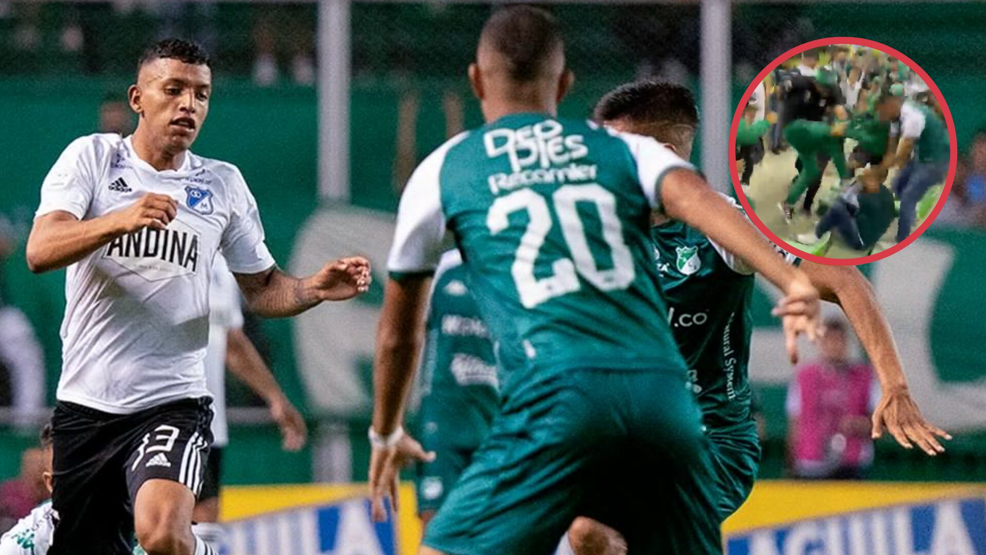 Hinchas del Cali agredieron a uno de Millonarios