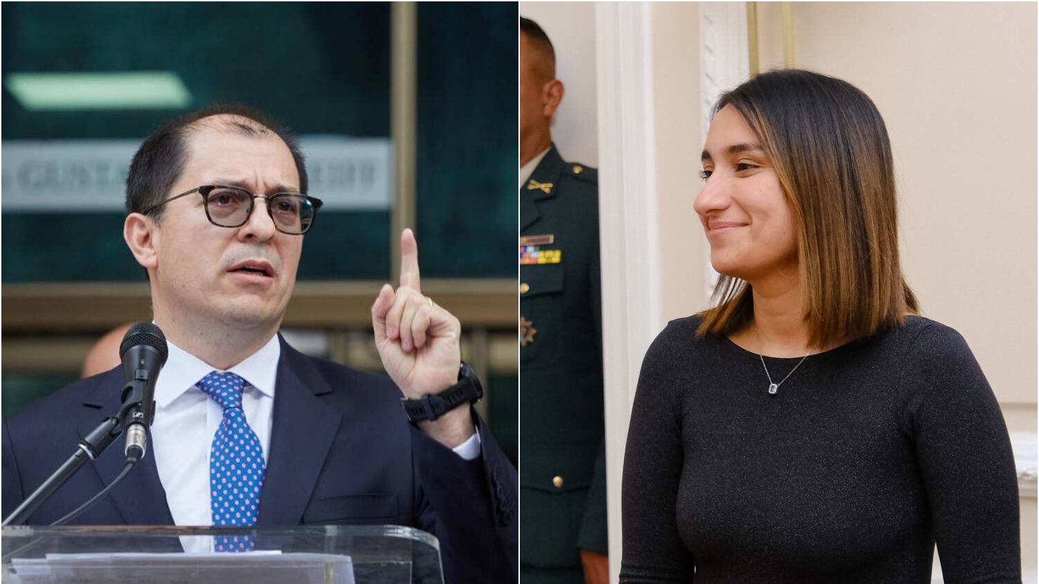 Fiscal Barbosa y Laura Sarabia