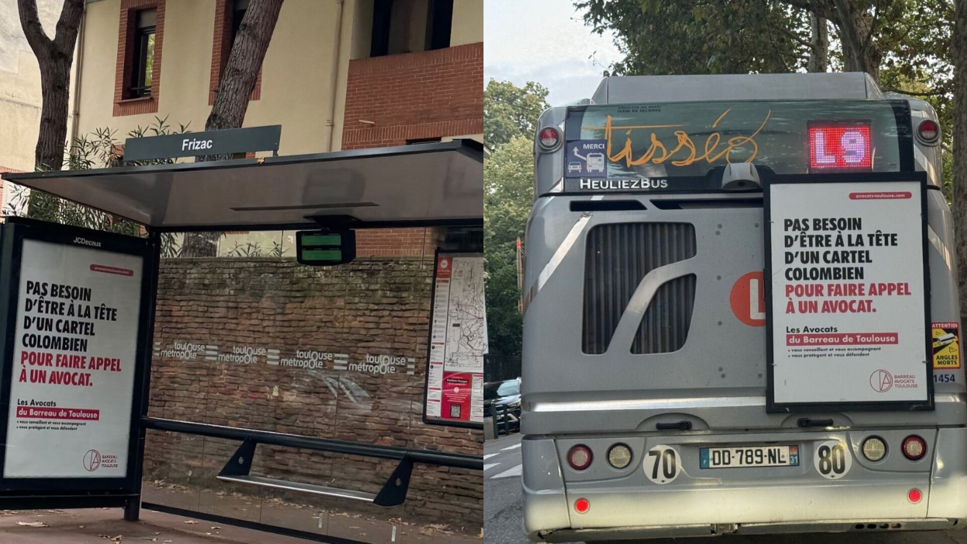 Polémica campaña de bufete de abogados en Francia sobre Colombia.