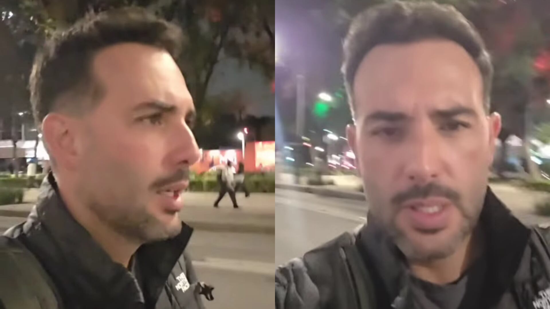 Sebastián Martínez en medio de protestas en CDMX