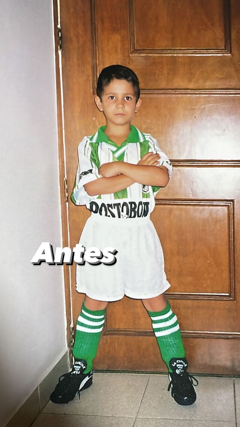 Juan Duque cuando era niño
