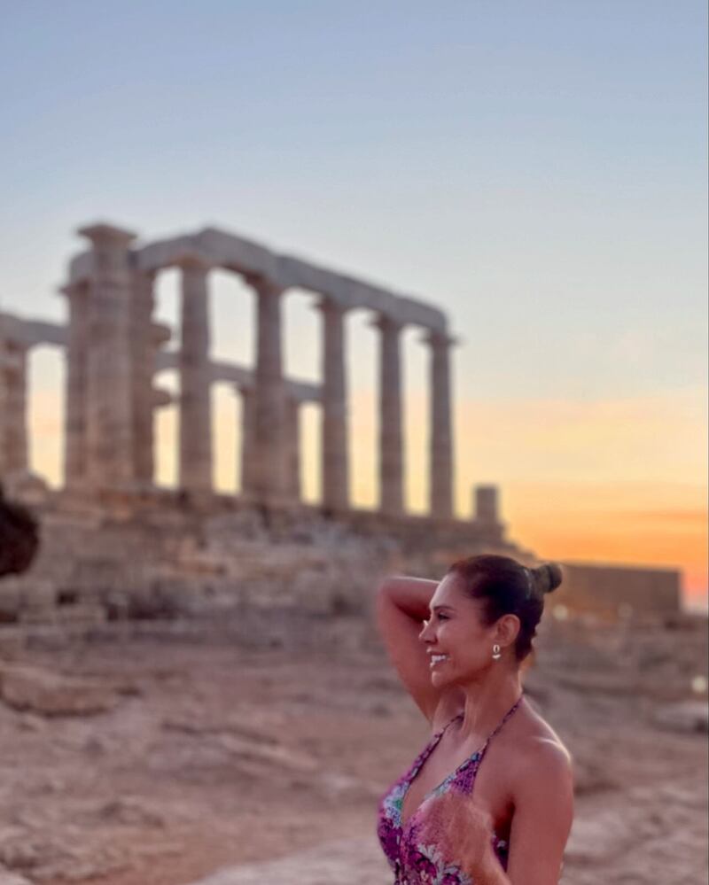 La actriz Martha Isabel Bolaños continúa fuera de Colombia rodeada de gente “guapísima” y comida que la deja “sin palabras”.