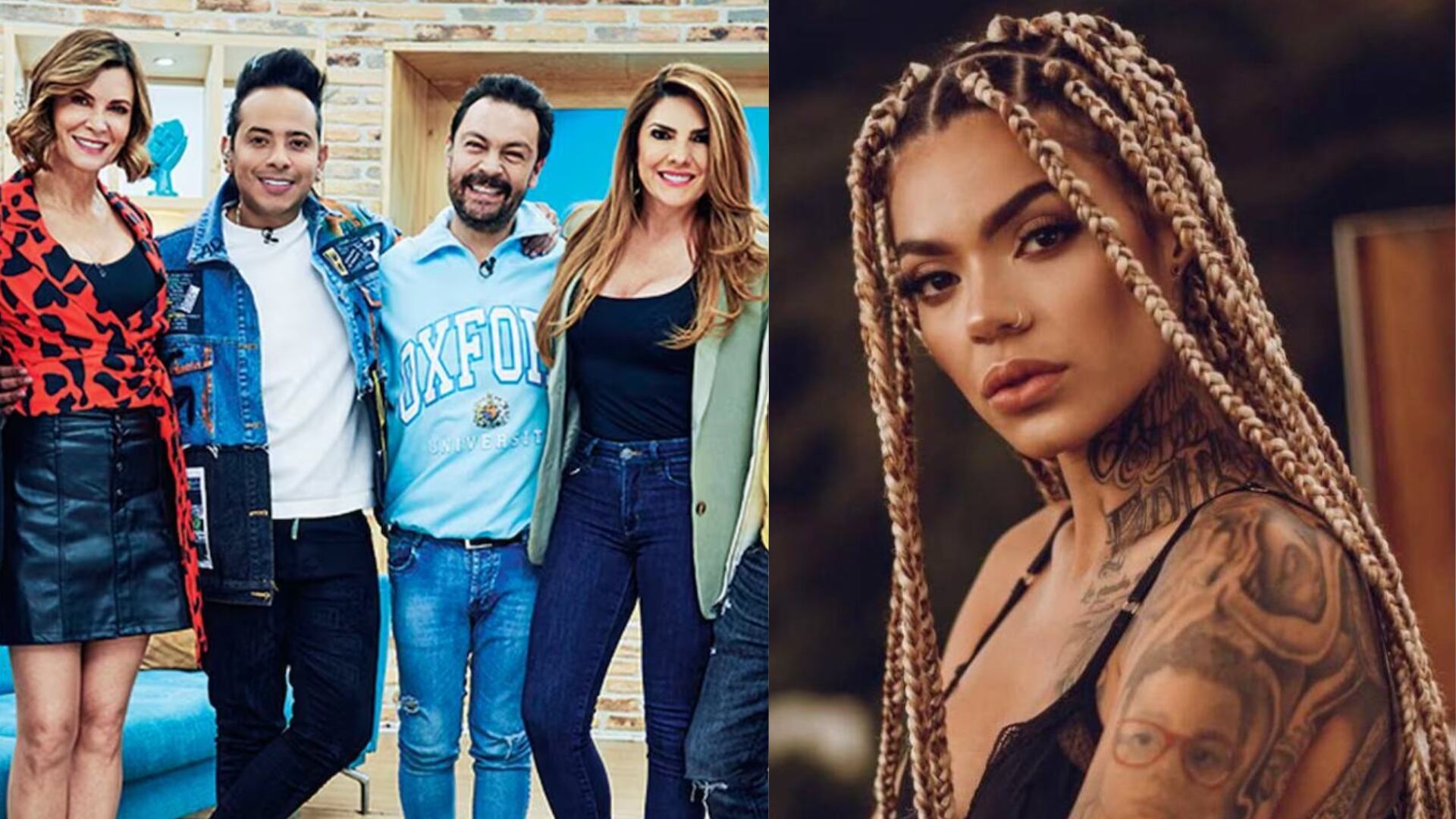 Presentadores de Buen día Colombia y Melissa Gate