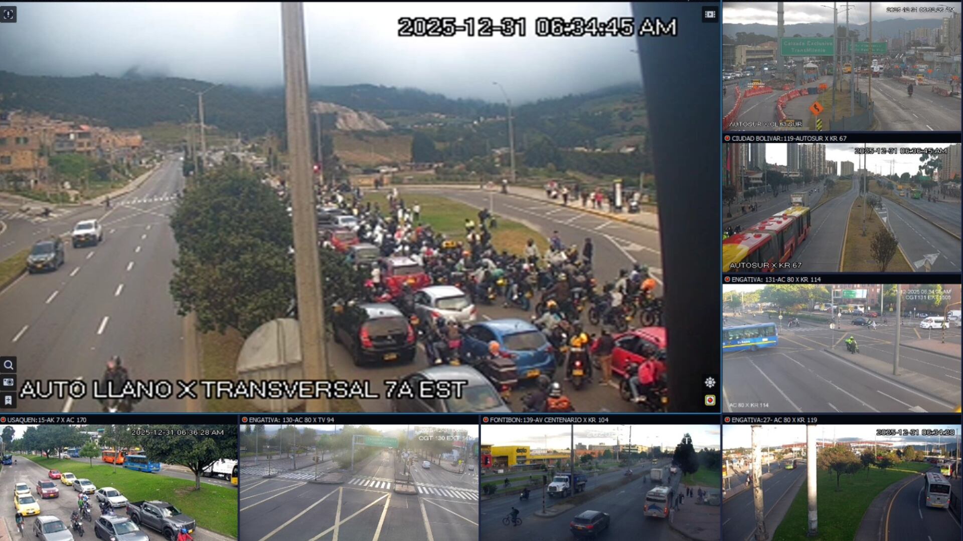 Plan Éxodo en Bogotá: Caos vial en la Autopista Sur y Vía al Llano este 31 de diciembre