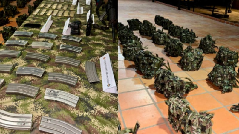 Golpe al Clan del Golfo: Impresionante incautación de material de guerra que sería para acciones terroristas en el sur de Bolívar