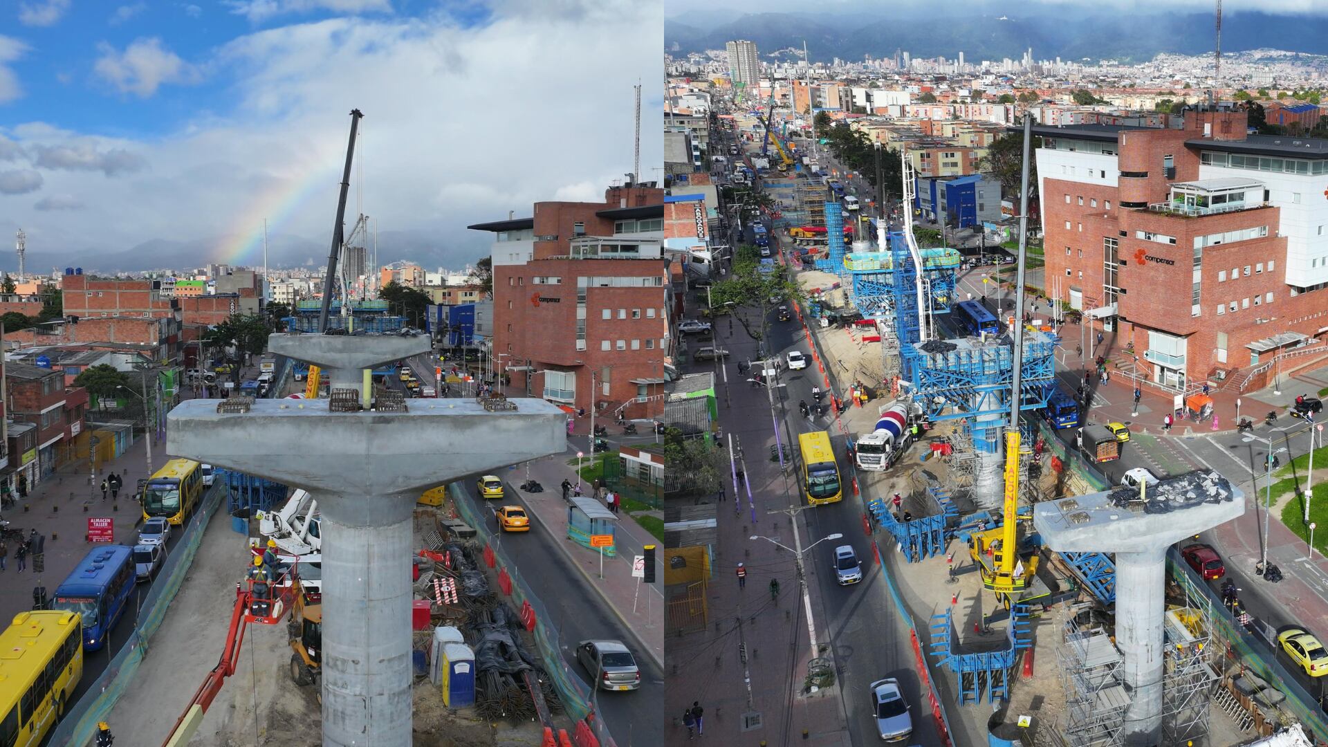 Revelan fotos de cómo avanza la Primera Línea del Metro de Bogotá en Kennedy