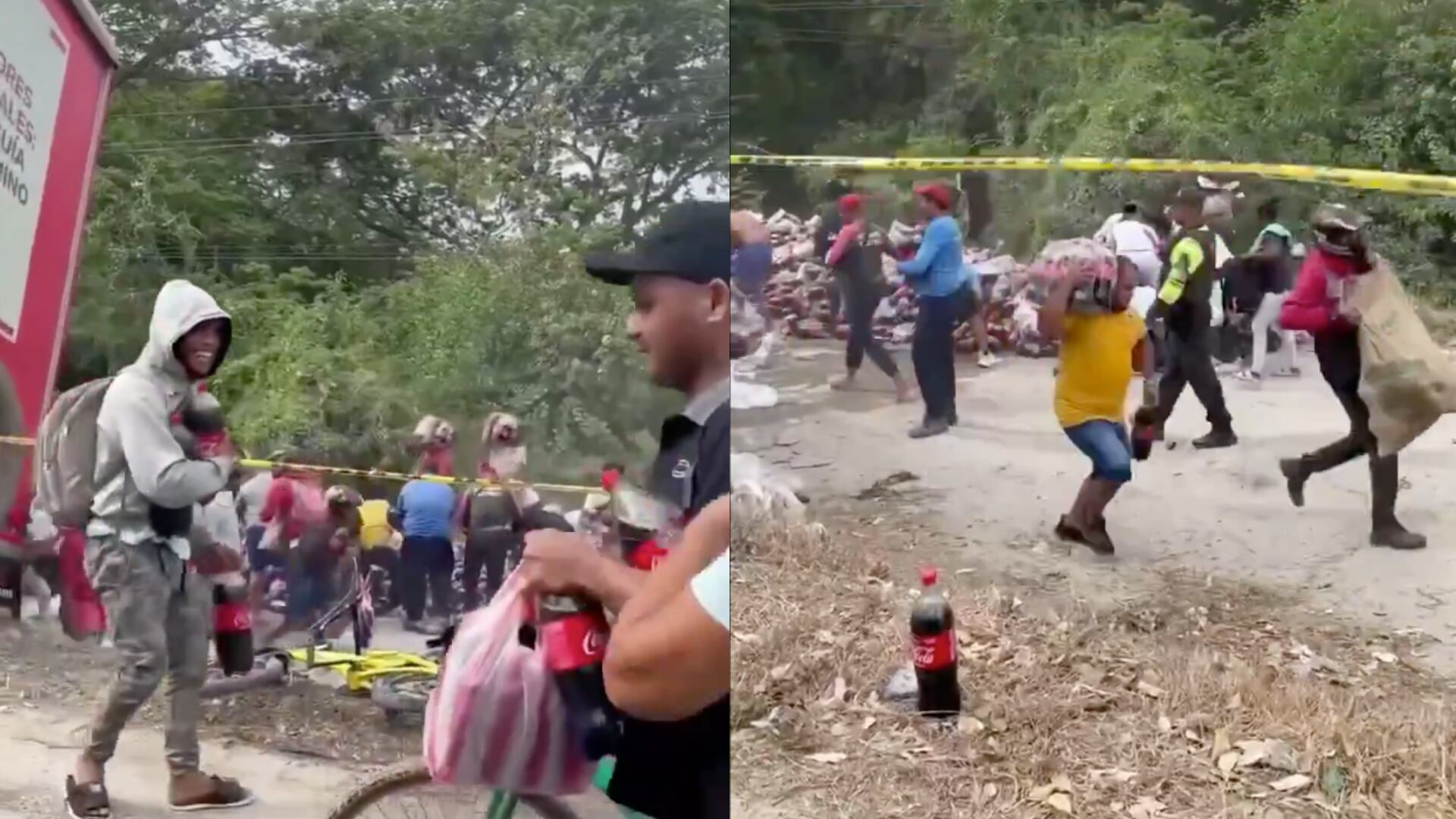 Camión de Coca Cola fue saqueado en la Costa Caribe.