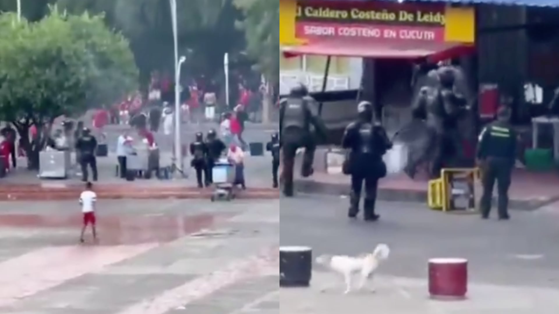 Desmanes entre barras en Cúcuta - Fotos: Capturas de pantalla de videos aficionados subidos a redes sociales y tomados el 28 de enero del 2026