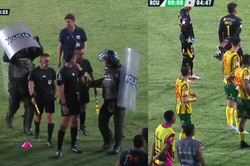 Hinchas del Real Cartagena invadieron el Jaime Morón y casi no dejaron terminar el partido de su equipo