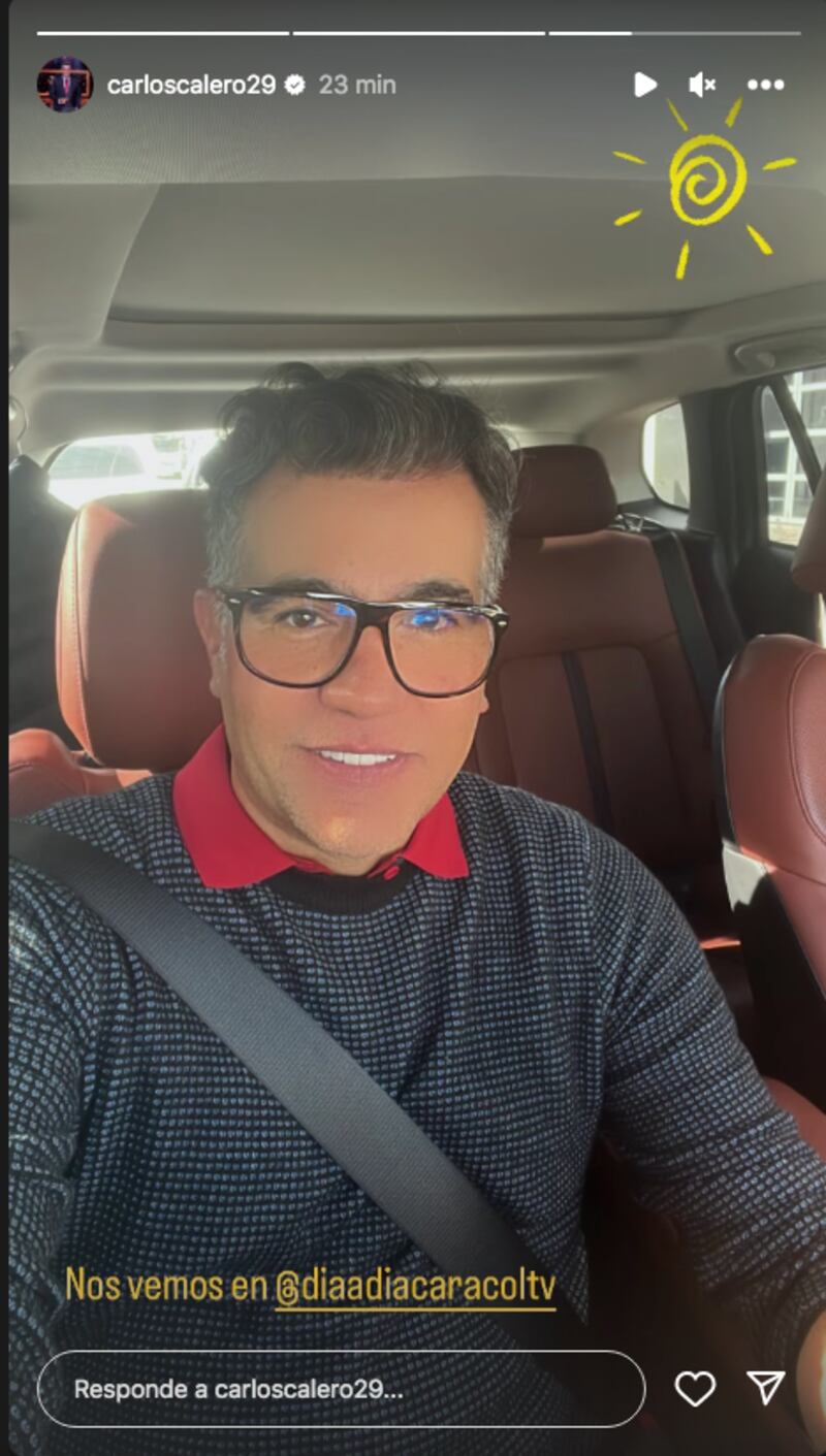 Luego de la gran final de Yo me llamo Carlos Calero regresa al programa Día a Día de Caracol televisión