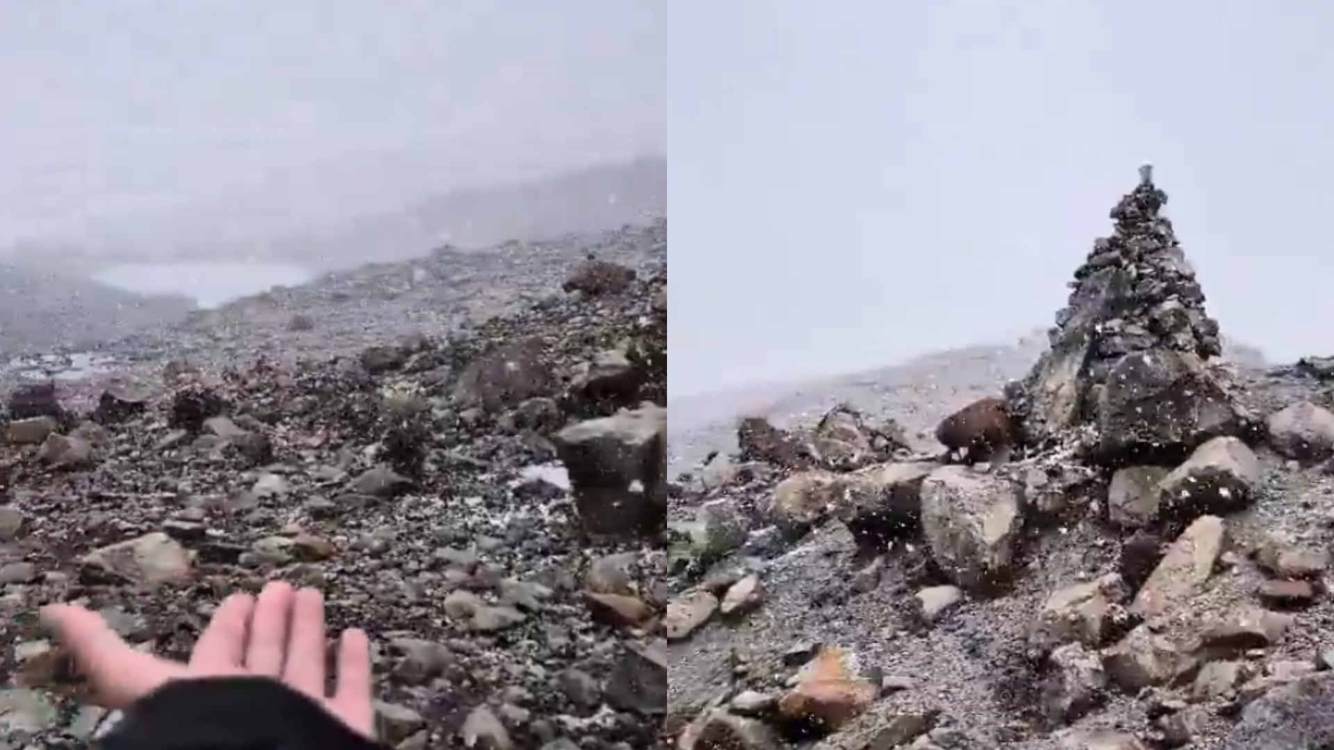 Nevada Histórica en El Cocuy: El Púlpito del Diablo se Viste de Blanco tras nevada de 12 horas