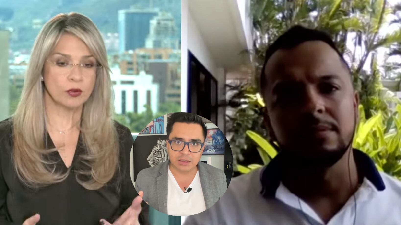 Beto Coral, Vicky Dávila y Andrés Escobar