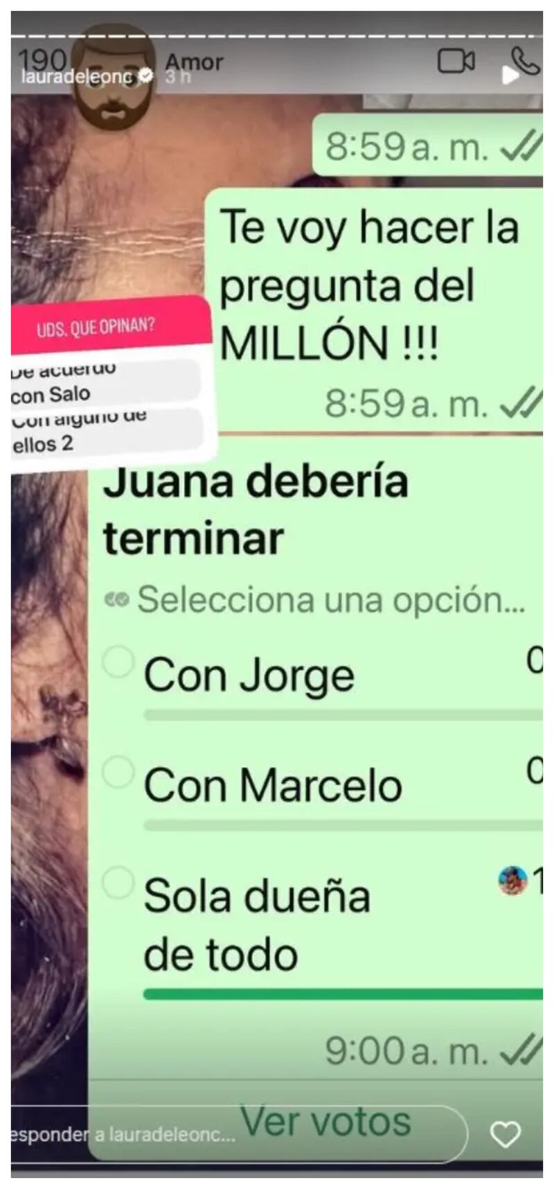 Reaccion Laura de León