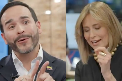 Así fue el detrás de cámaras entre Malú y Abelardo de la Espriella tras debate, “Quieres brusquito, yo también te voy”