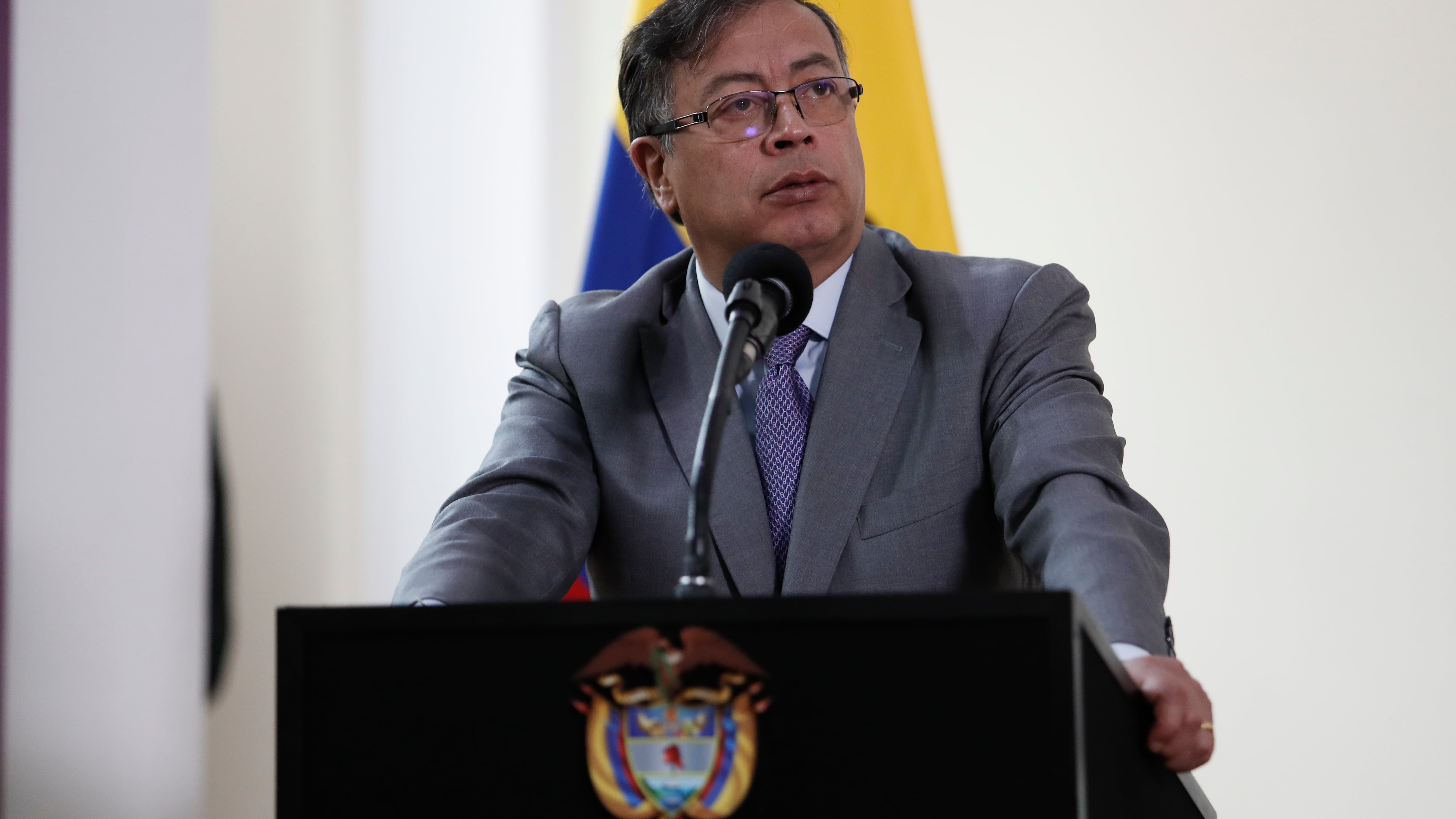 Gustavo Petro, presidente de Colombia, durante la radicación del proyecto de ley que crea el Ministerio de la Igualdad