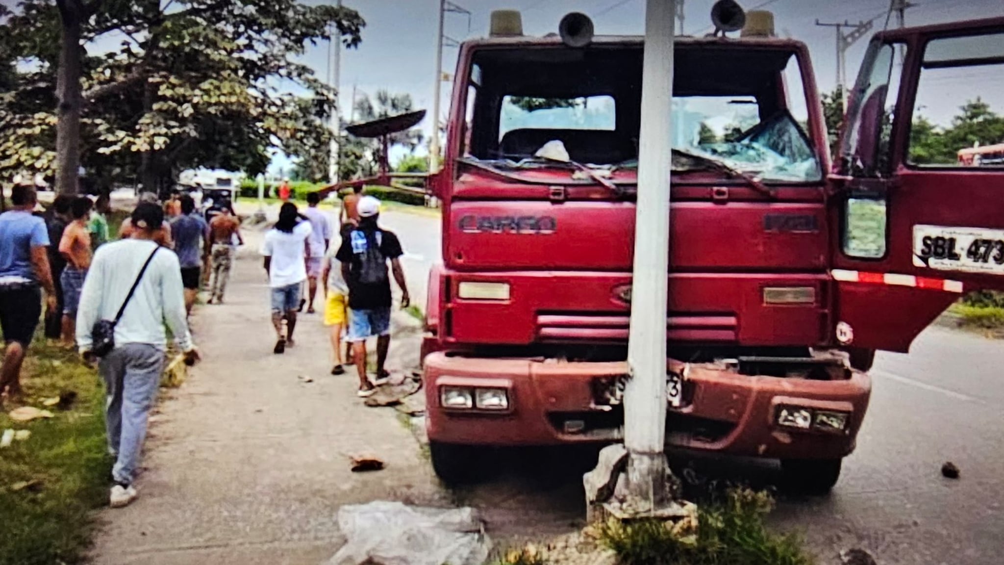 En accidente de tractomula con una llanta murió niña en Barranquilla.