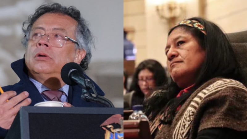 Gustavo Petro defendió a Aida Quilcué de comentarios racistas.