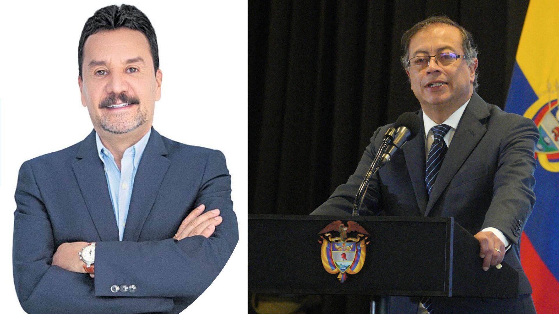 John Marulanda y Gustavo Petro