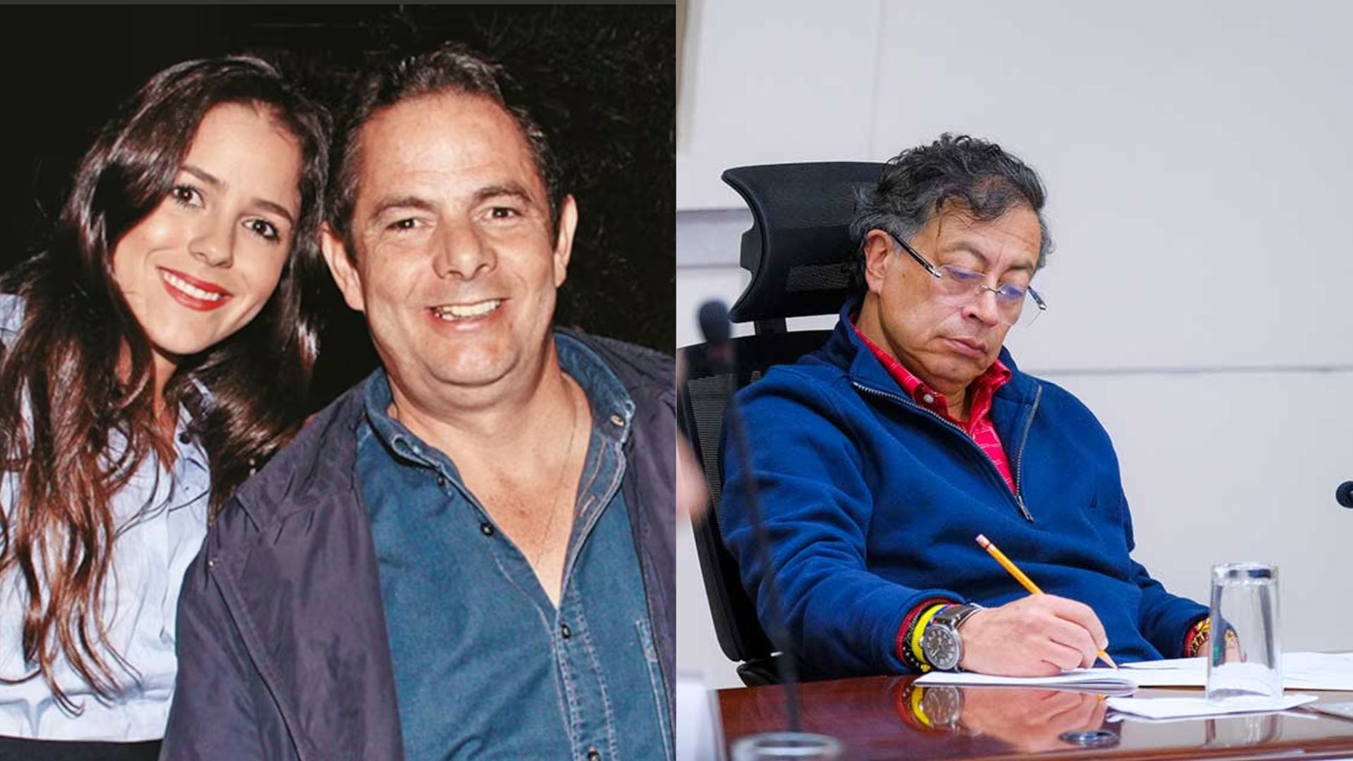 German Vargas Lleras, Clemencia Vargas y Gustavo Petro