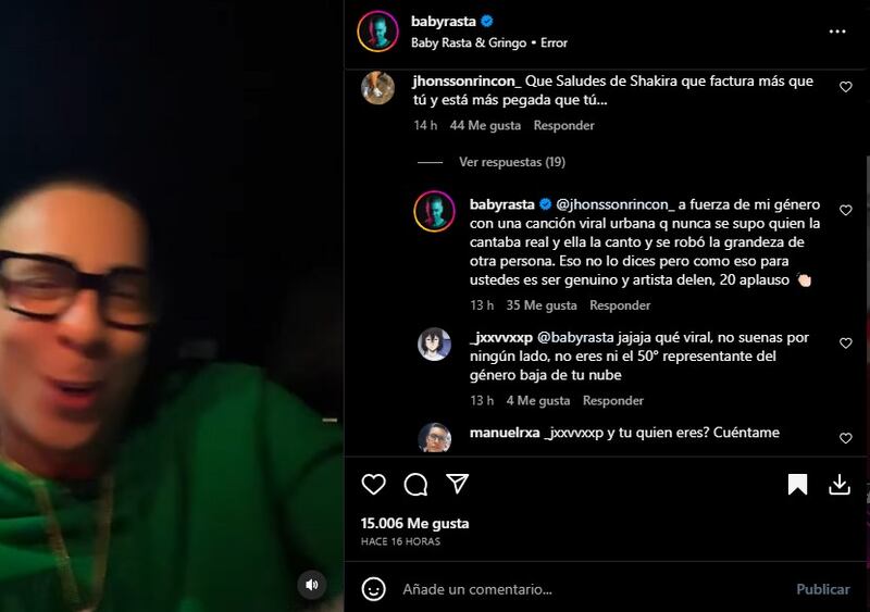 Ante las polémicas declaraciones de Baby Rasta sobre Shakira el cantante se ha enfrentado a los seguidores de la colombiana y ha hecho otras acusaciones.