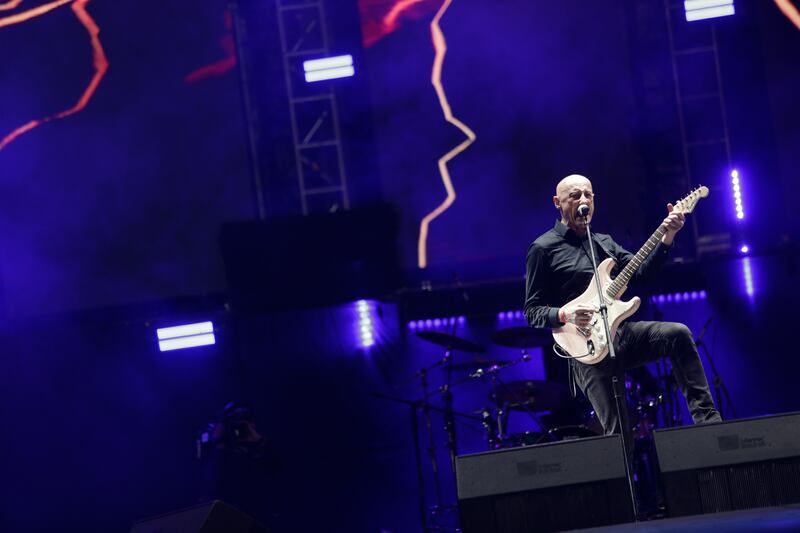 Ilegales, de España, durante su presentación en Rock al Parque 2022 en Bogotá.