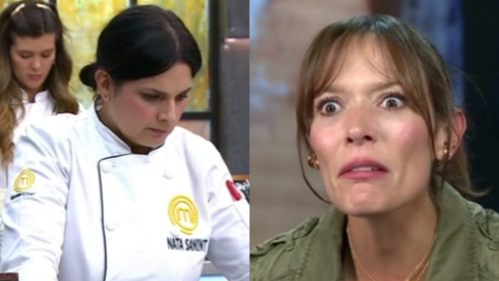 Natalia Sanint ayuda a Caro Acevedo en MasterChef