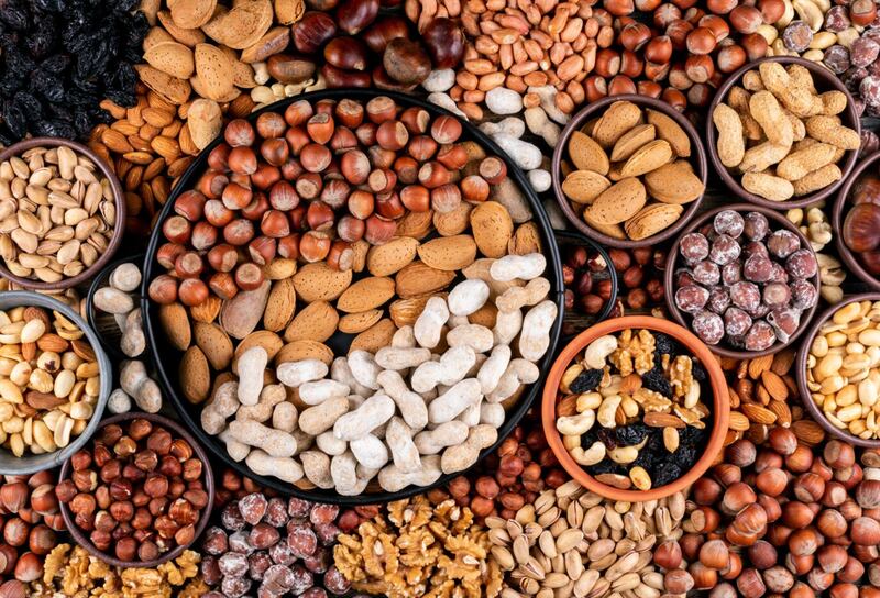 Los frutos secos son un excelente snack