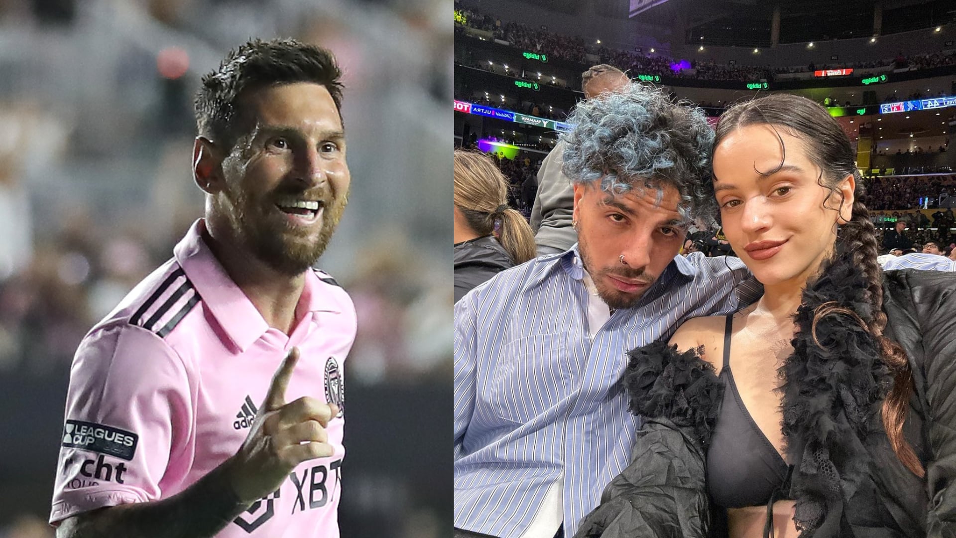 Raw Alejandro estuvo en un partido de Lionel Messi