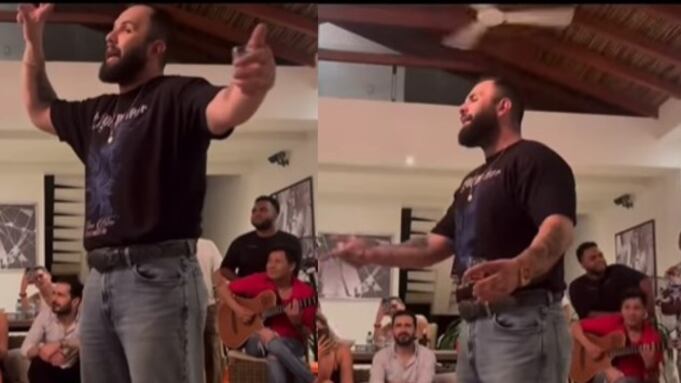 Carin León cantó vallenato en casa de Silvestre Dangond,