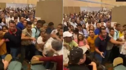 Pelea entre candidatos a la Alcaldía de Santa Marta.