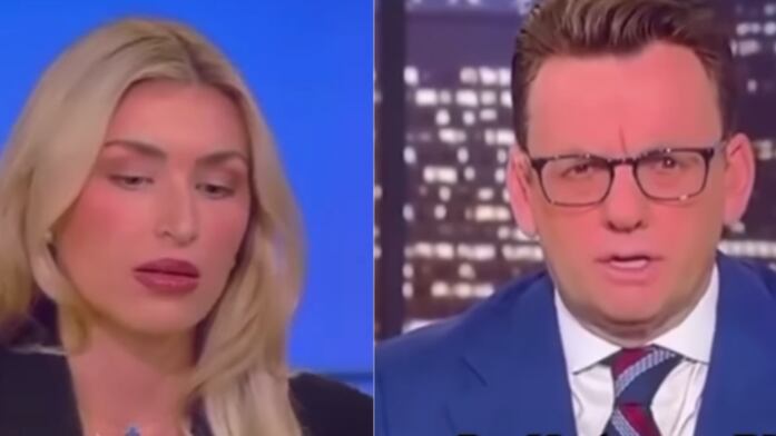 Presentadora de televisión se desmaya y su compañero no hace nada