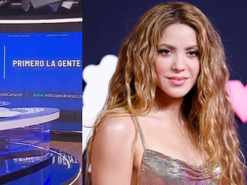 Periodistas de Noticias Caracol paralizaron el set y más de siete se reunieron para ver a Shakira; así reaccionó la cantante