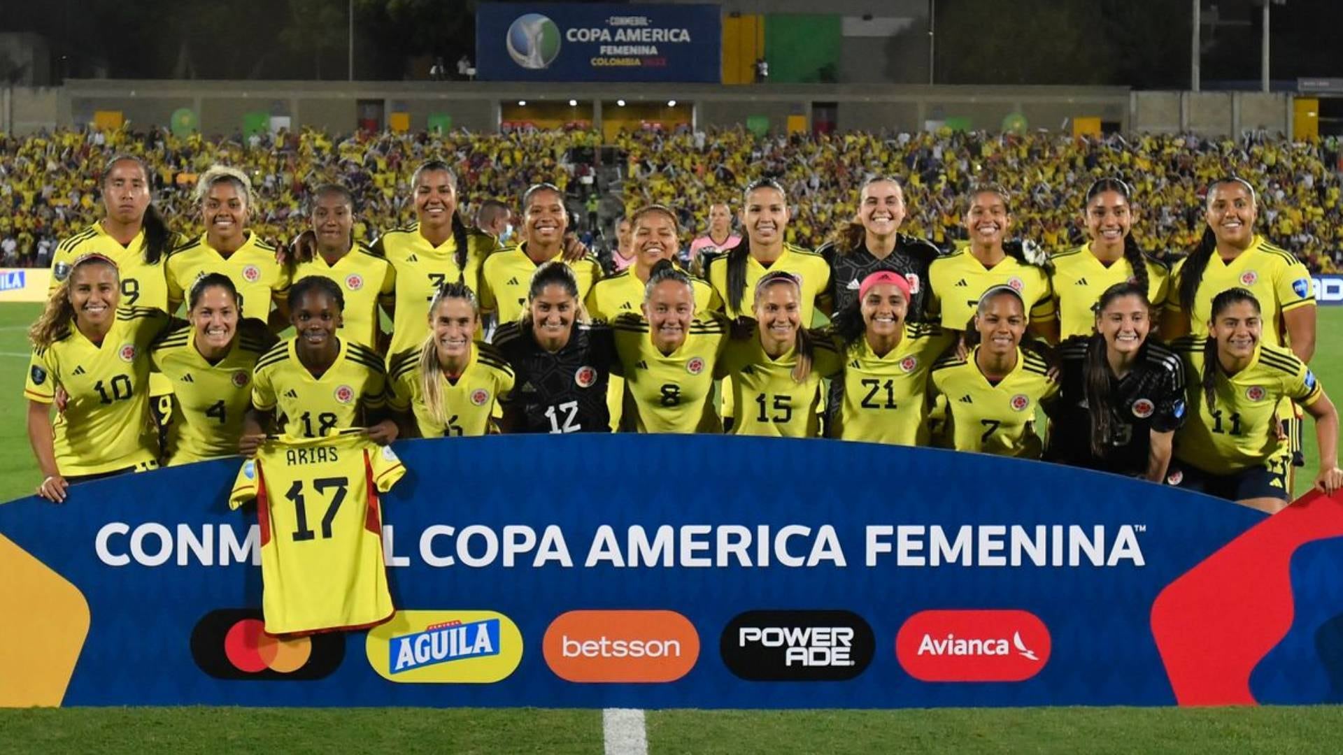 Jugadoras de Colombia contaron con mucha emoción el himno en la final de Copa América Femenina 2022