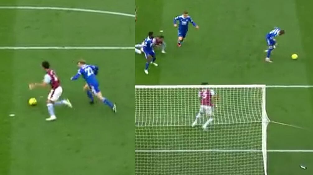 Error insólito en partido del Aston Villa