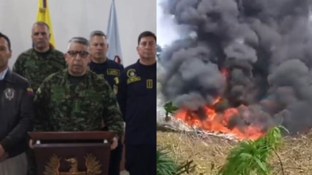 Foto general Hugo Alejandro López Barreto confirma 66 militares muertos tras accidente del Hércules C-130 en Putumayo.