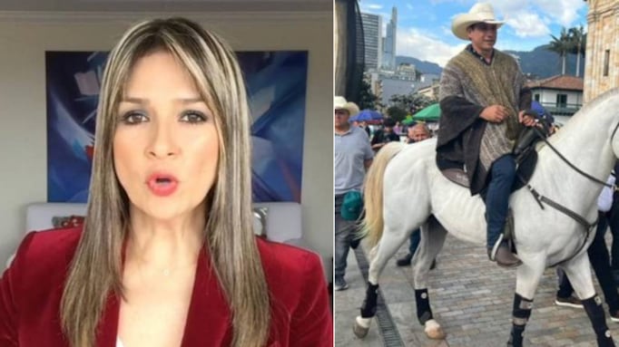 Vicky Dávila defendió a Alirio Barrera por llegar a caballo al Congreso