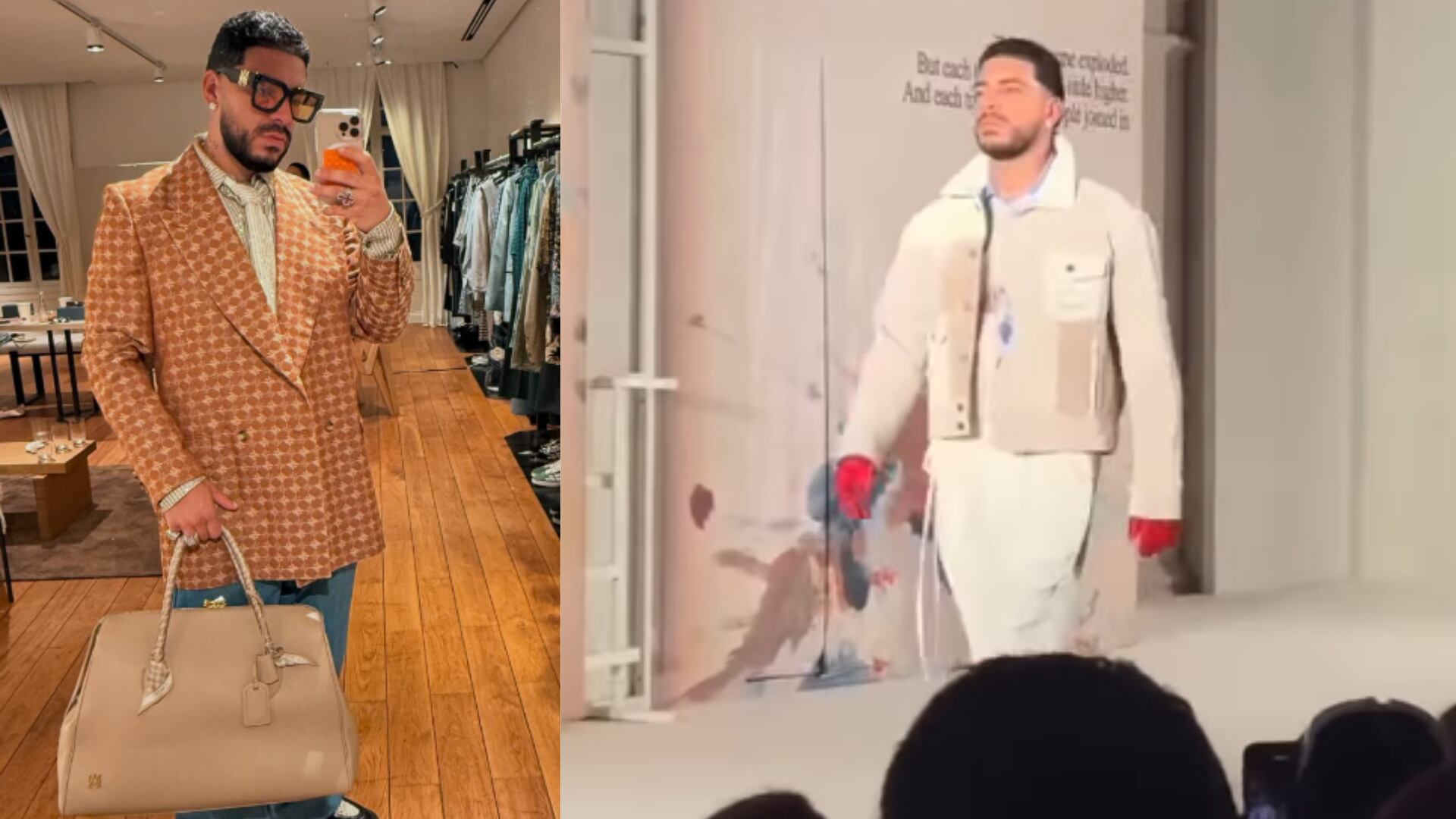 Ryan Castro modeló en la Semana de la Moda en París; mostró el porte paisa