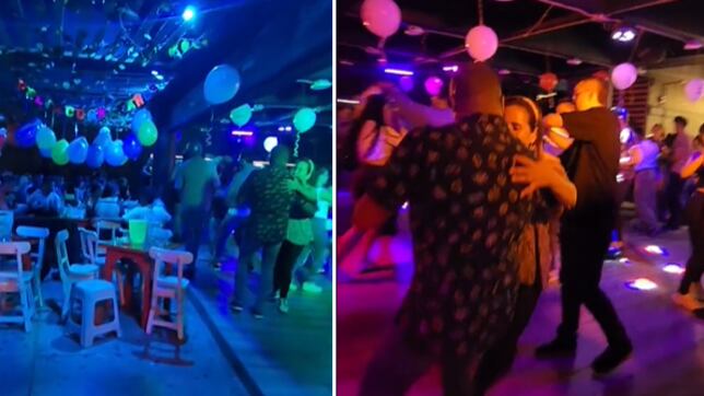 Discoteca debajo de un puente